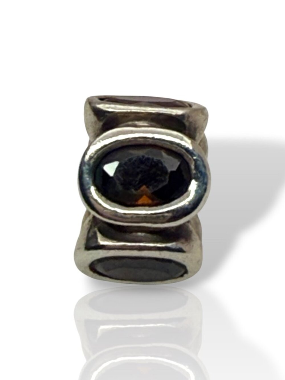Pandora Retired Natural Light Smoky Quartz Sterling Silver Charm 790351SQ